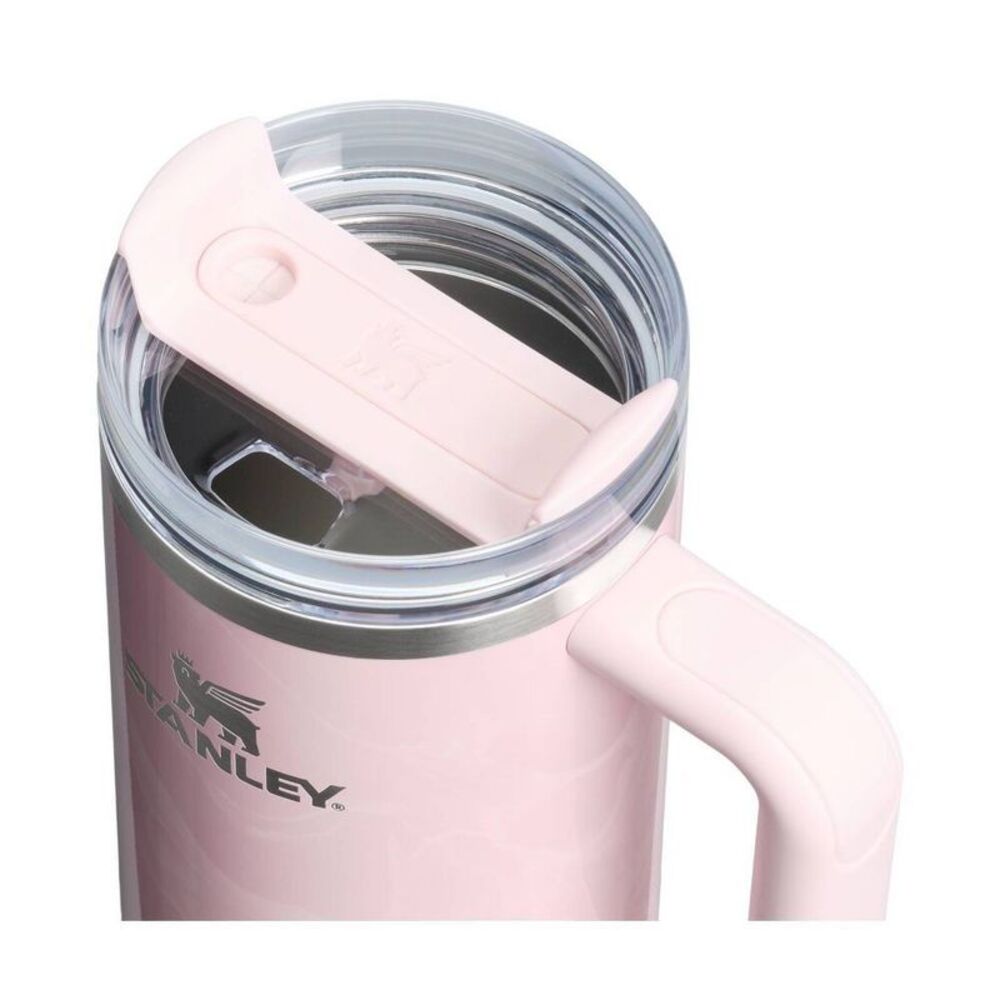Open Box - Stanley - 30 oz Stainless Steel H2.0 Flow Pink Amethyst Calacatta - Picture 3 of 4